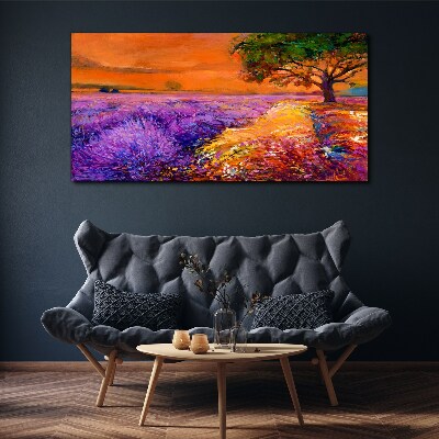 Foto auf leinwand Blumen Baum Himmel