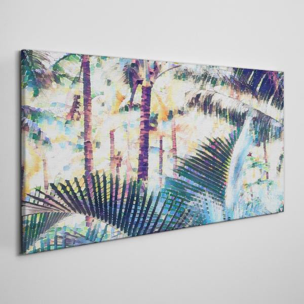 Foto auf leinwand Tropische Landschaft in Pastellfarben