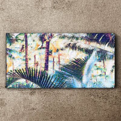 Foto auf leinwand Tropische Landschaft in Pastellfarben