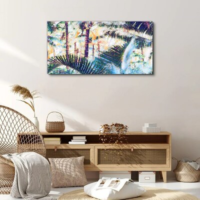 Foto auf leinwand Tropische Landschaft in Pastellfarben