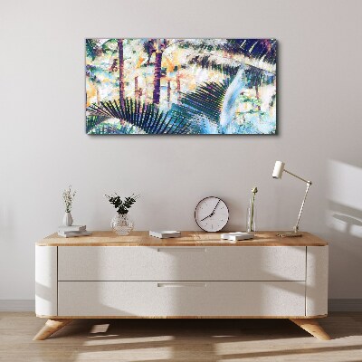 Foto auf leinwand Tropische Landschaft in Pastellfarben