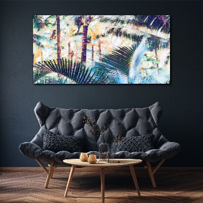 Foto auf leinwand Tropische Landschaft in Pastellfarben