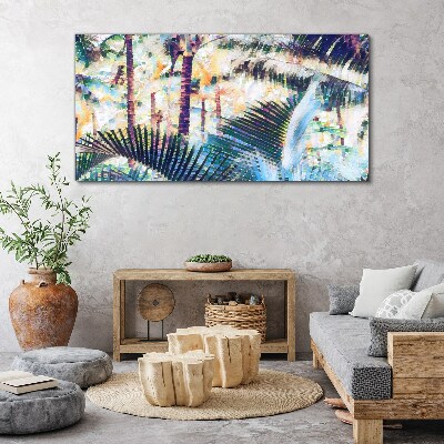 Foto auf leinwand Tropische Landschaft in Pastellfarben