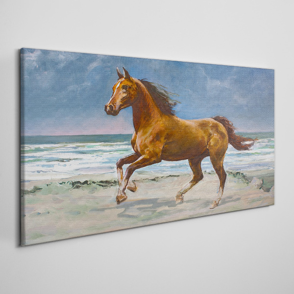 Foto auf leinwand Galoppierendes Pferd von Unbekanntem Künstler