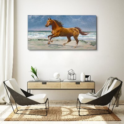 Foto auf leinwand Galoppierendes Pferd von Unbekanntem Künstler