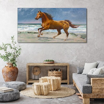 Foto auf leinwand Galoppierendes Pferd von Unbekanntem Künstler