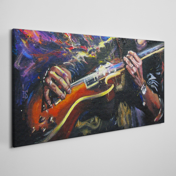 Foto auf leinwand Musikalische Leidenschaft in Farben