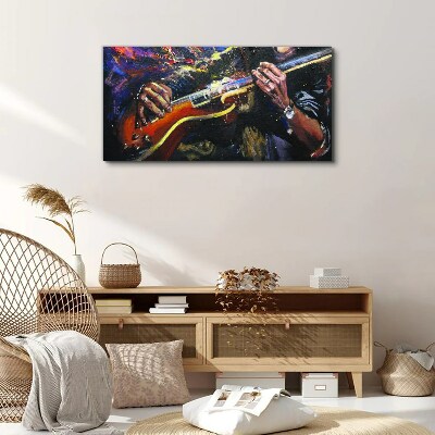 Foto auf leinwand Musikalische Leidenschaft in Farben