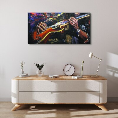 Foto auf leinwand Musikalische Leidenschaft in Farben
