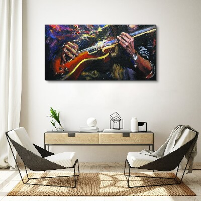 Foto auf leinwand Musikalische Leidenschaft in Farben