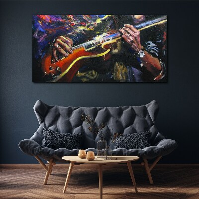 Foto auf leinwand Musikalische Leidenschaft in Farben