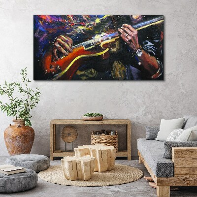 Foto auf leinwand Musikalische Leidenschaft in Farben