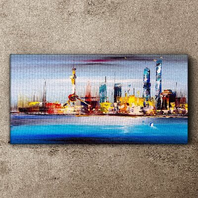 Foto auf leinwand Modernes Stadtpanorama