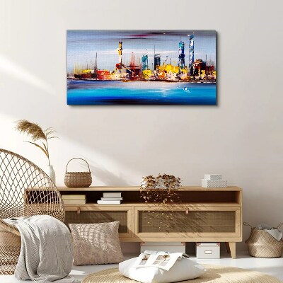 Foto auf leinwand Modernes Stadtpanorama