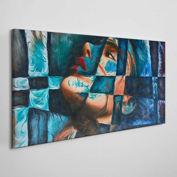 Foto auf leinwand Fragmente von Emotionen in Farbe