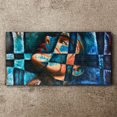 Foto auf leinwand Fragmente von Emotionen in Farbe