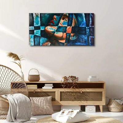 Foto auf leinwand Fragmente von Emotionen in Farbe