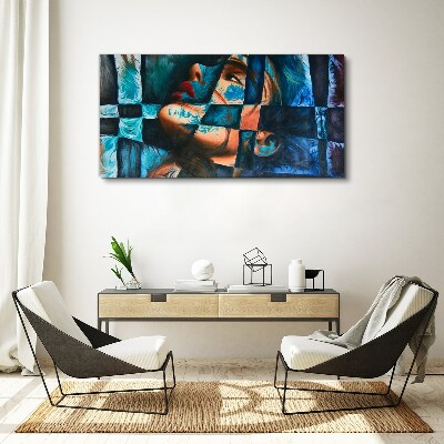 Foto auf leinwand Fragmente von Emotionen in Farbe