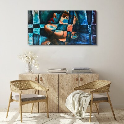 Foto auf leinwand Fragmente von Emotionen in Farbe
