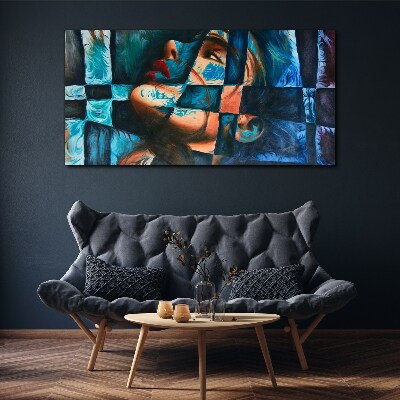 Foto auf leinwand Fragmente von Emotionen in Farbe