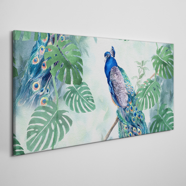 Foto auf leinwand Pfau im tropischen Dschungel
