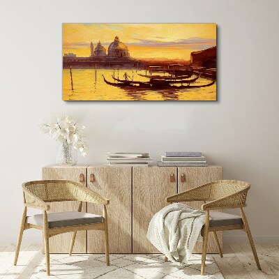 Wandbild Das goldene Wasser von Venedig