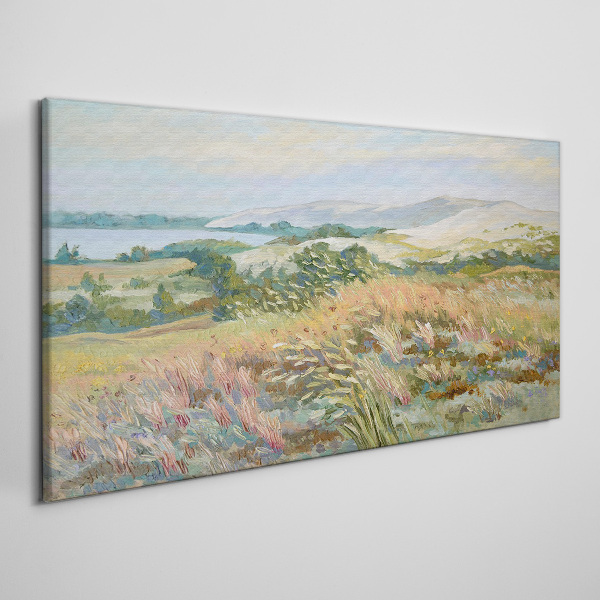 Wandbild Sommerliche Feldlandschaft