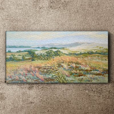 Wandbild Sommerliche Feldlandschaft