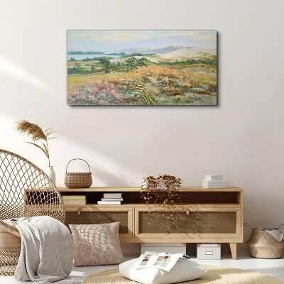 Wandbild Sommerliche Feldlandschaft