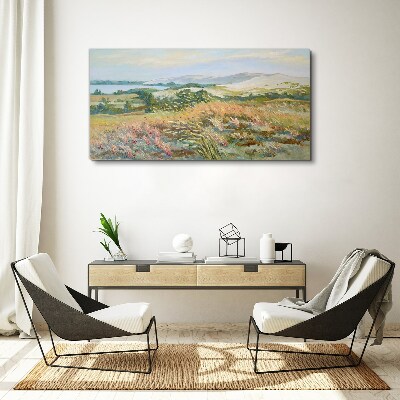 Wandbild Sommerliche Feldlandschaft