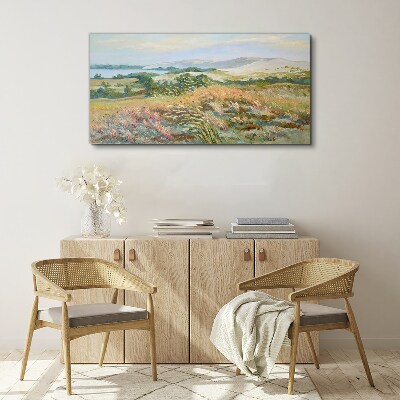 Wandbild Sommerliche Feldlandschaft