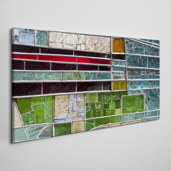 Foto auf leinwand Abstrakte Landschaft in Glas