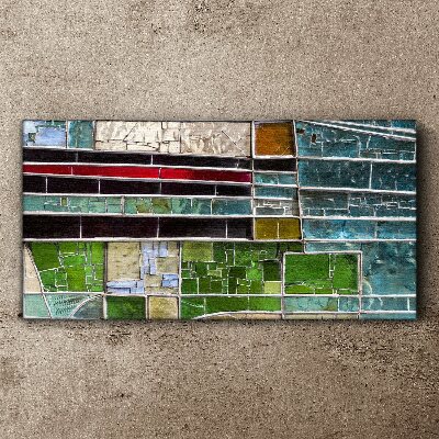 Foto auf leinwand Abstrakte Landschaft in Glas