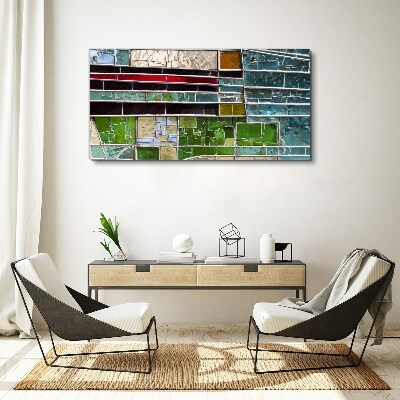 Foto auf leinwand Abstrakte Landschaft in Glas
