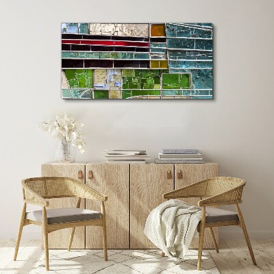 Foto auf leinwand Abstrakte Landschaft in Glas