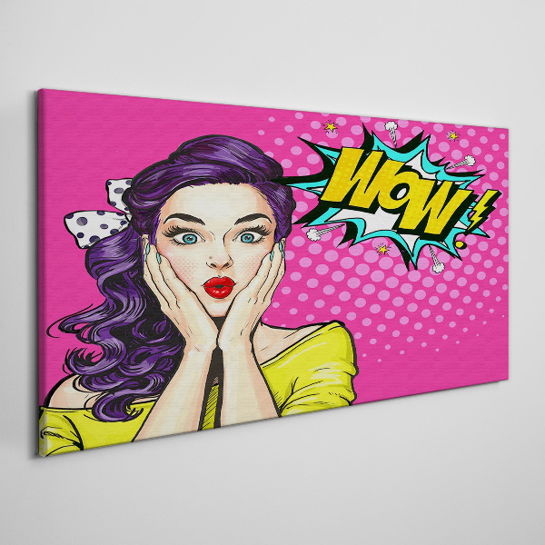 Bild auf leinwand Pop-Art-Überraschung