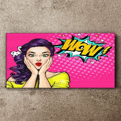Bild auf leinwand Pop-Art-Überraschung