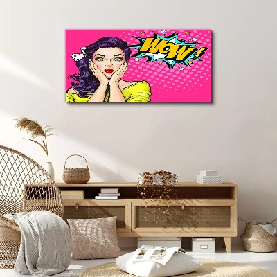 Bild auf leinwand Pop-Art-Überraschung