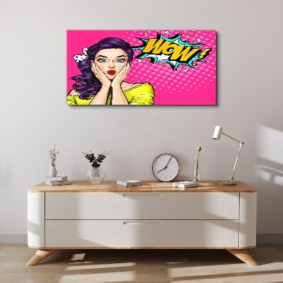 Bild auf leinwand Pop-Art-Überraschung