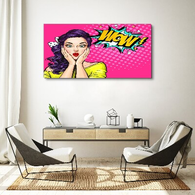 Bild auf leinwand Pop-Art-Überraschung