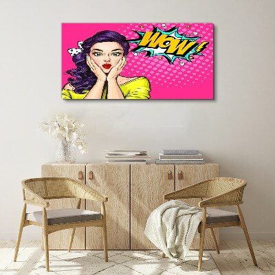 Bild auf leinwand Pop-Art-Überraschung
