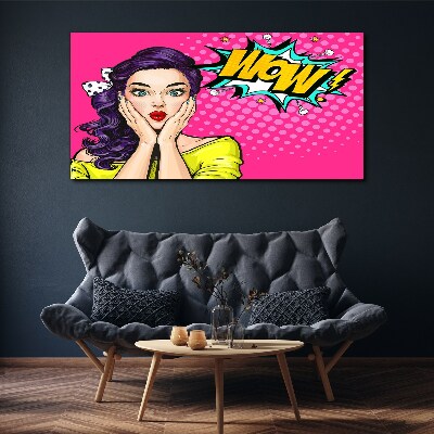 Bild auf leinwand Pop-Art-Überraschung