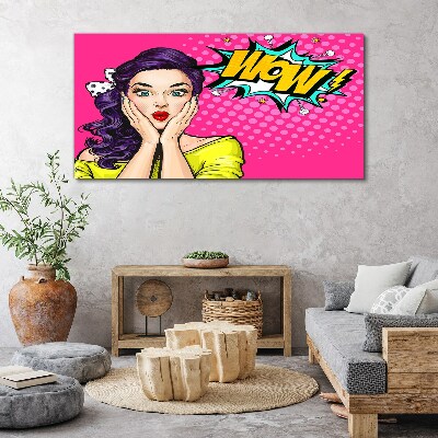 Bild auf leinwand Pop-Art-Überraschung