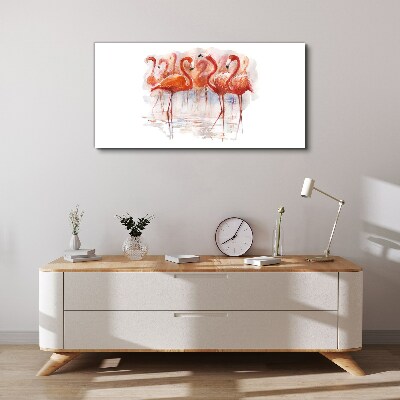 Fotobilder Flamingos auf dem Wasserhintergrund
