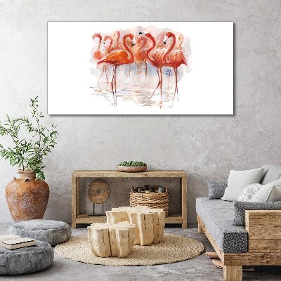 Fotobilder Flamingos auf dem Wasserhintergrund