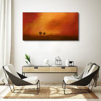 Foto auf leinwand Sonnenuntergang über dem Horizont
