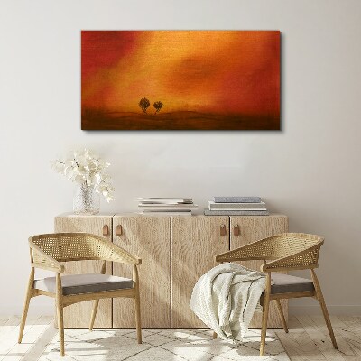 Foto auf leinwand Sonnenuntergang über dem Horizont
