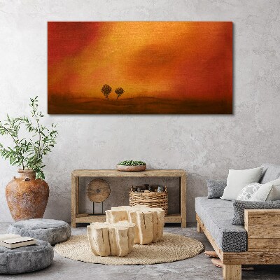Foto auf leinwand Sonnenuntergang über dem Horizont