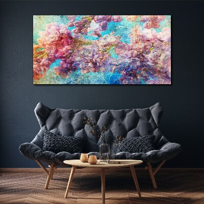 Foto auf leinwand Blumenlandschaft in Pastelltönen