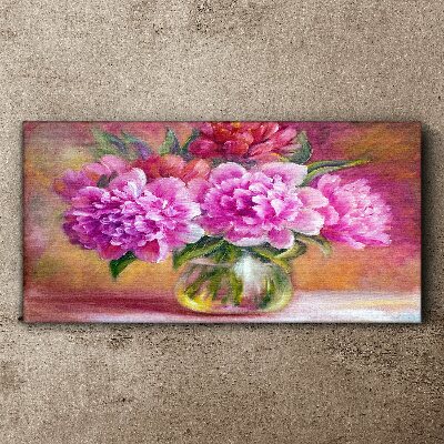 Leinwandbild Frühlingsblumen in einer Vase